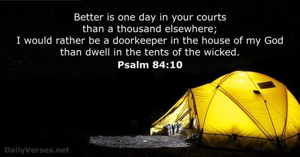Better is one day in Your courts