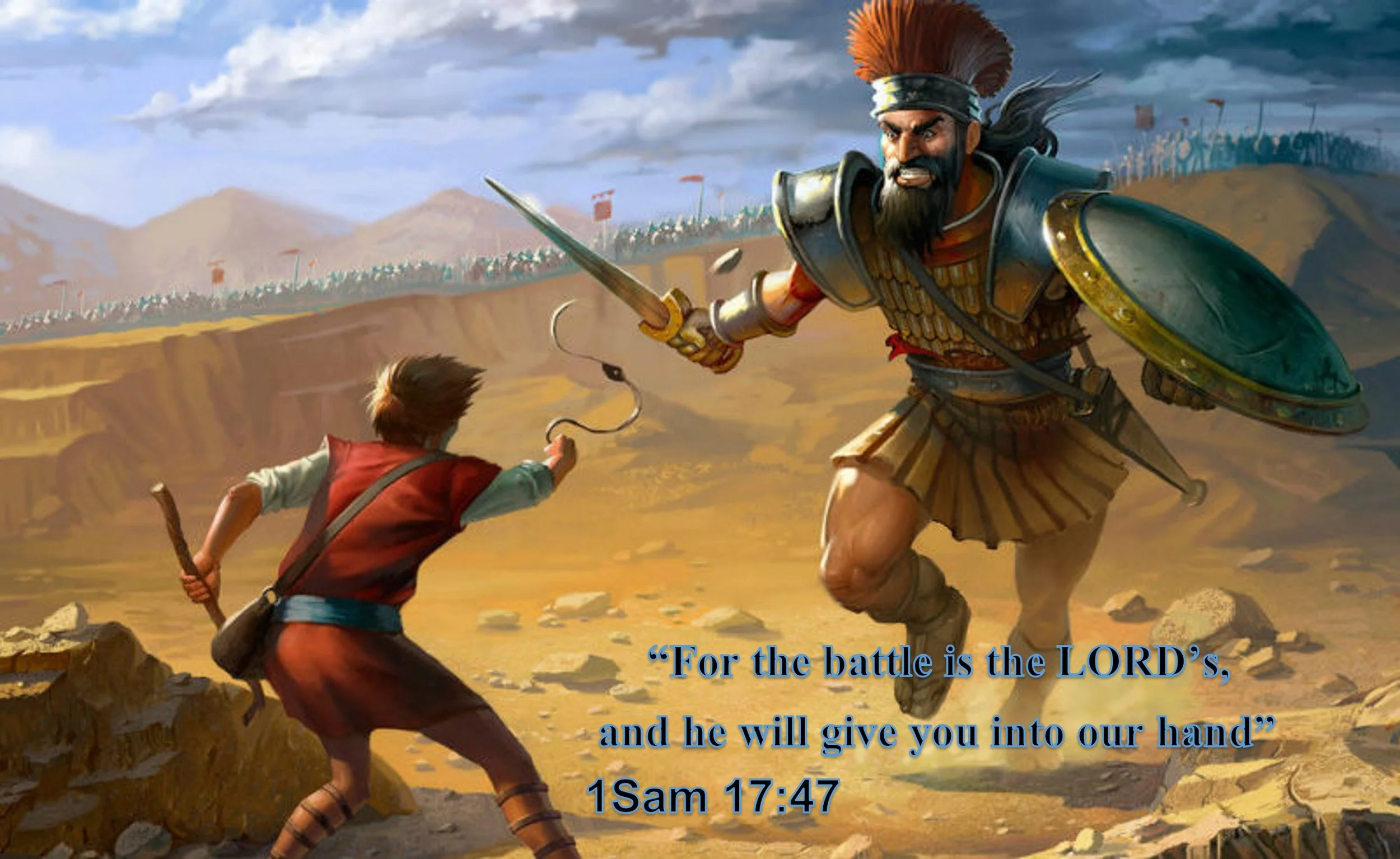 David defeats Goliath