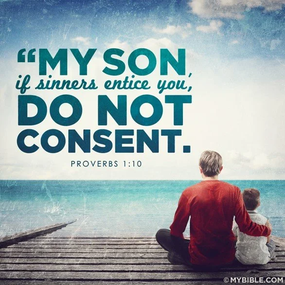 My son - listen to wisdom