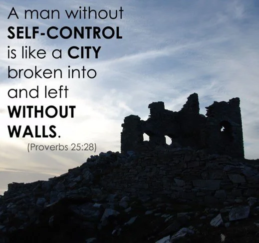 The self control of the wise and the folly of the fool