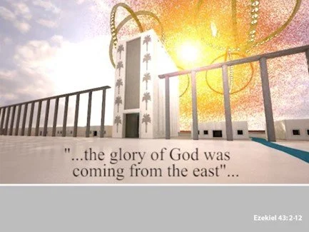 The glory of the Lord fills the temple