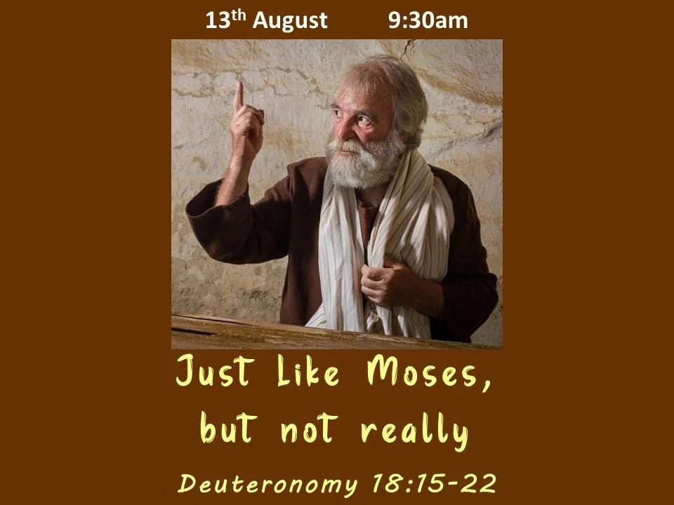      

 
    Just Like Moses, But Not Really&nbsp;&nbsp;&nbsp;&nbsp;&nbsp;&nbsp;&nbsp;   &nbsp;Deuteronomy 18:15-22    As you know, I love old Aussie Muscle cars. The pinnacle of the crop is this one: the Phase 3 HO XY GT. There were 300 made. Appare