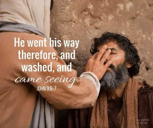 Why was he born blind?