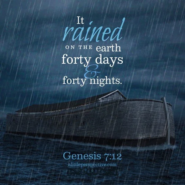 God floods the earth
