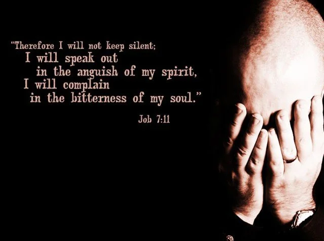 Job comes to the end of himself - utter despair