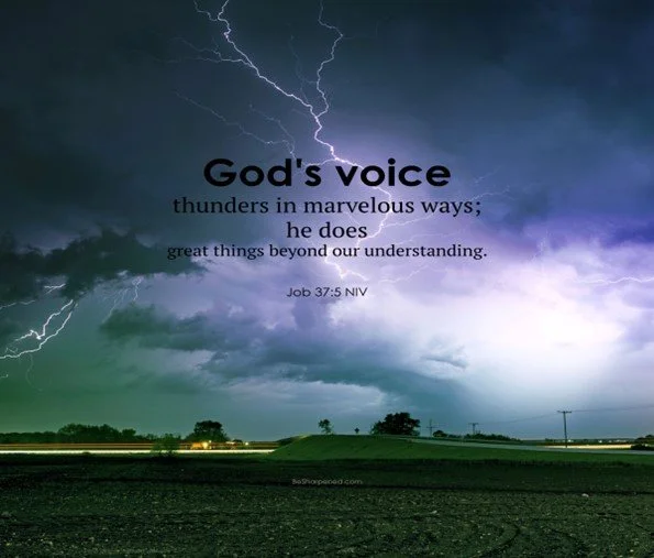 Elihu reminds Job of God's creative power