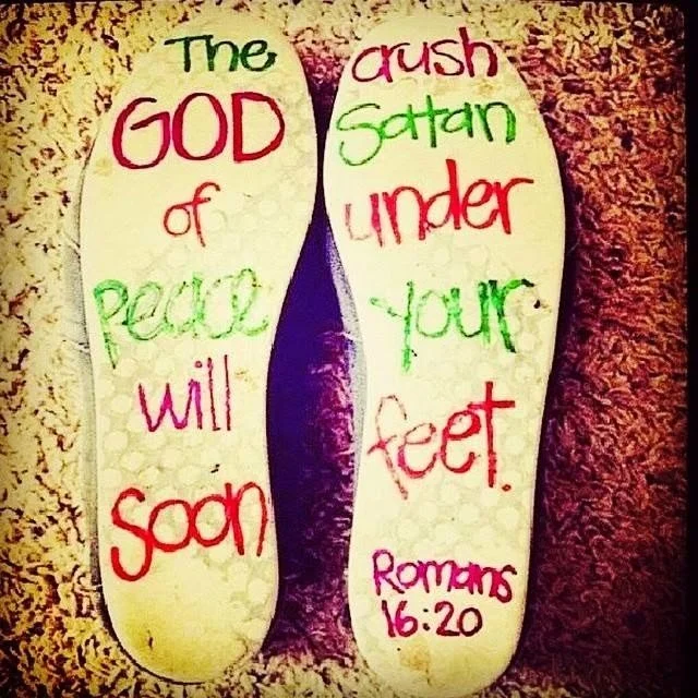 Crushing Satan under your feet