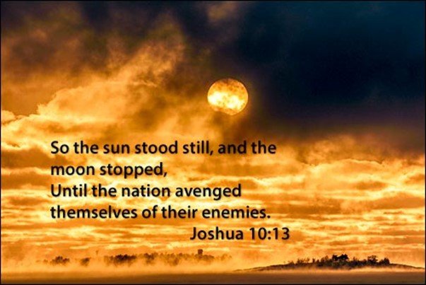 The covenant tested and the Sun stands still
