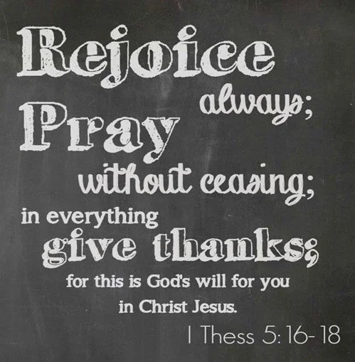 Rejoice always!