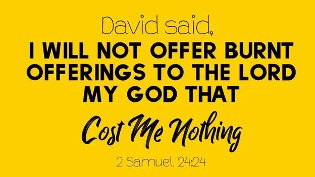 David numbers Israel and pays for it