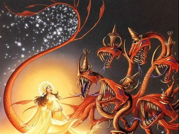 The woman and the dragon