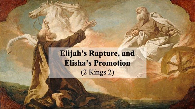 Elijah departs, Elisha takes the mantle