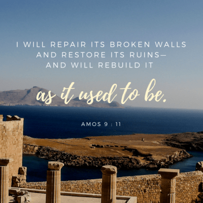 I will repair the broken walls