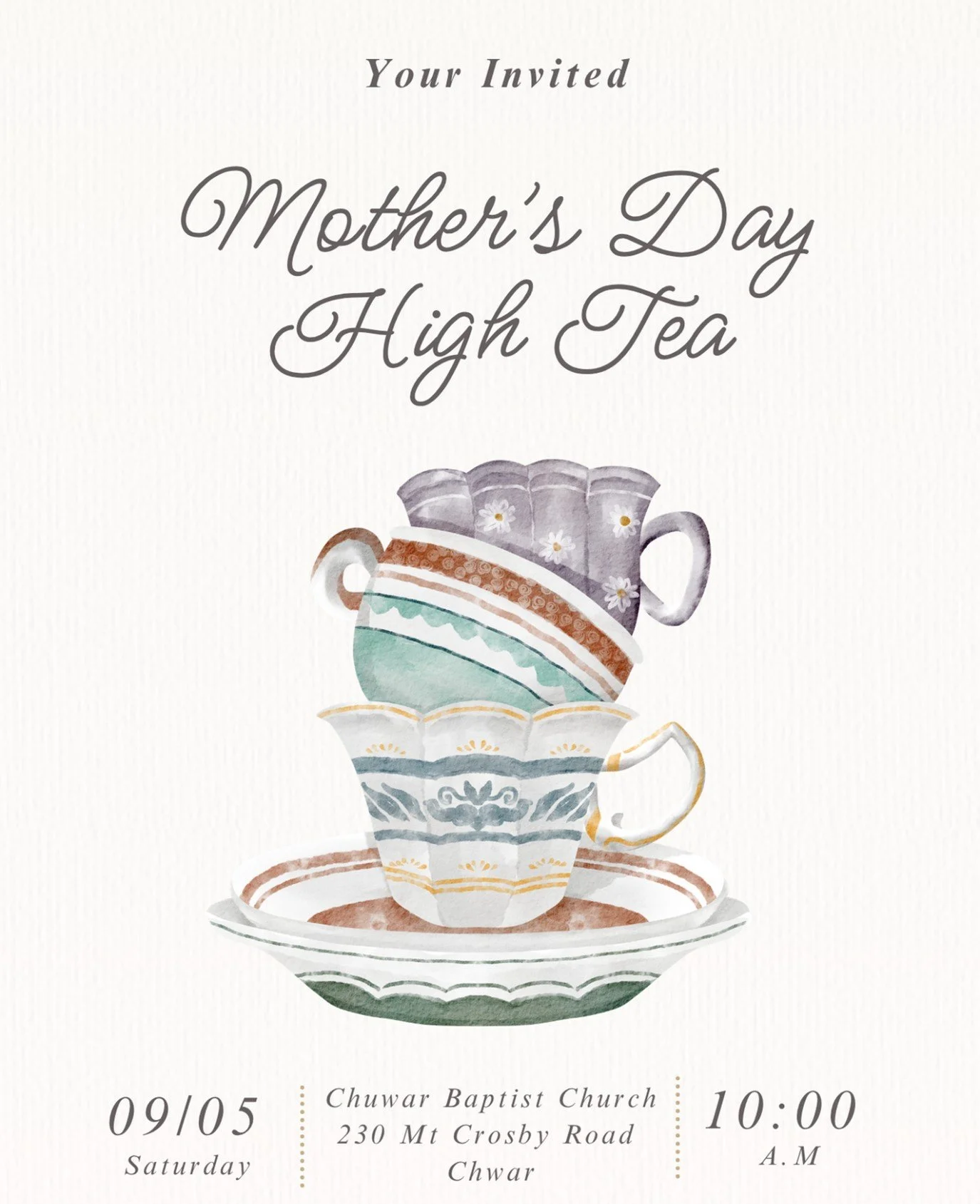 Mother's Day High Tea