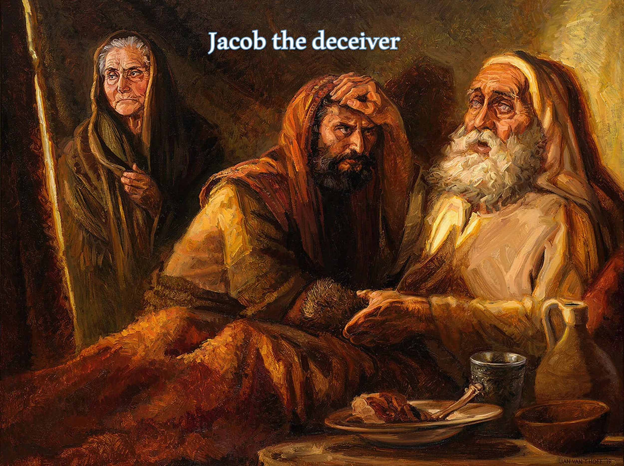 Jacob deceives Isaac