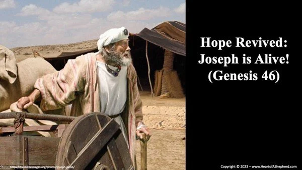 Jacob goes to Egypt
