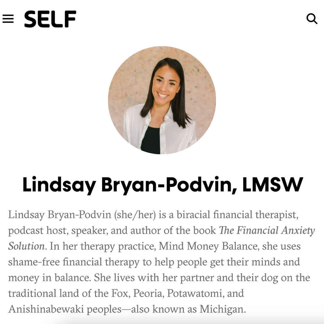 SELF Magazine Lindsay Bryan Podvin Author.png