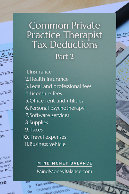 Tax Deductions For Therapists 15 Write Offs You Might Have Missed