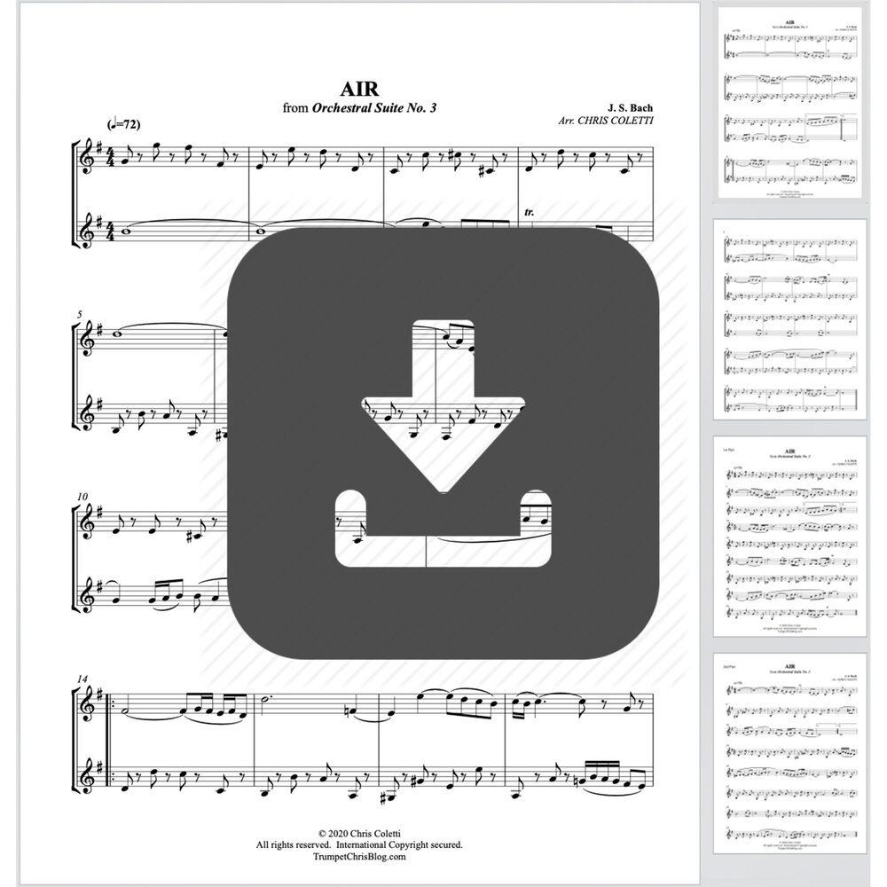 Trumpet Duet: Bach's "AIR ON A G STRING"