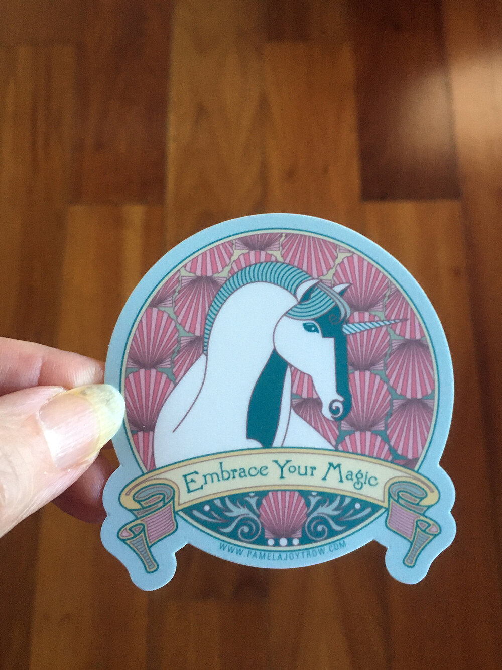 Unicorn Sticker- Embrace Your Magic Fantasy Decal — The Art of Pamela Joy  Trow