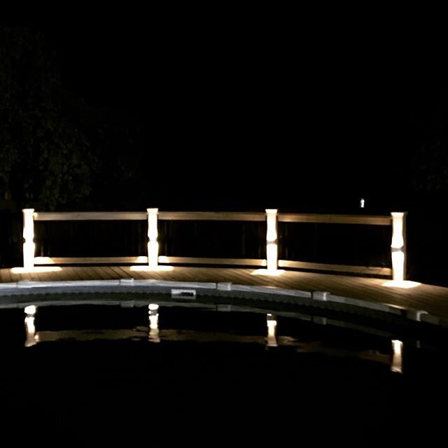 Lights can make a huge difference to any space. #atlanta #atlantaelectrician #electrician #poolside #pool