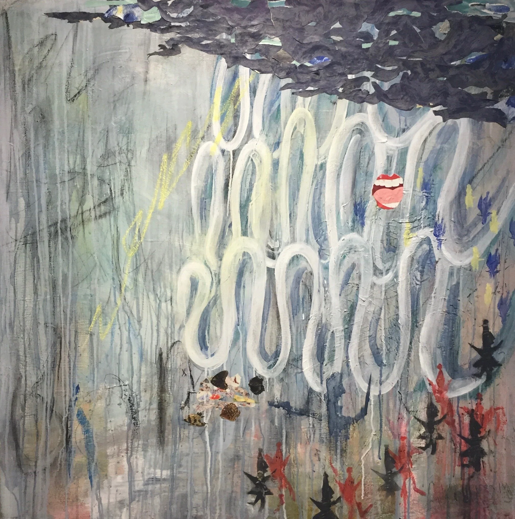 "Bohemian Rhapsody" - Mixed Media and Butterfly Wings