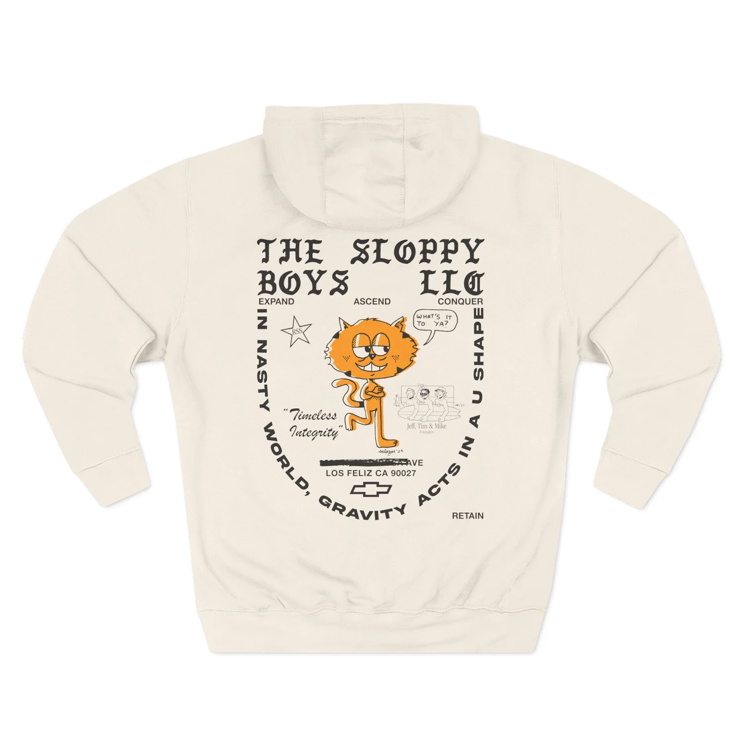 Nasty World Fleece Hoodie — The Sloppy Boys