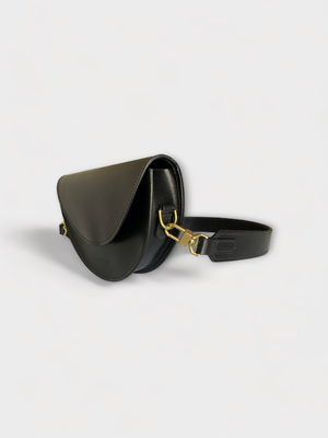 Half Moon Bag in Black — Made in small batches in Marfa. Each