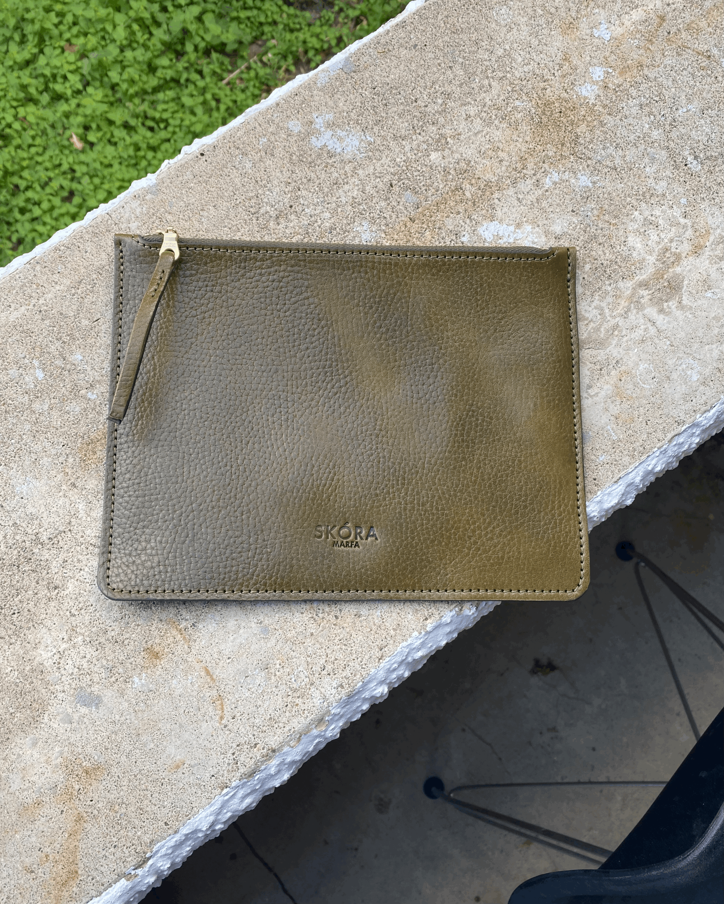 Minimal Leather Clutch