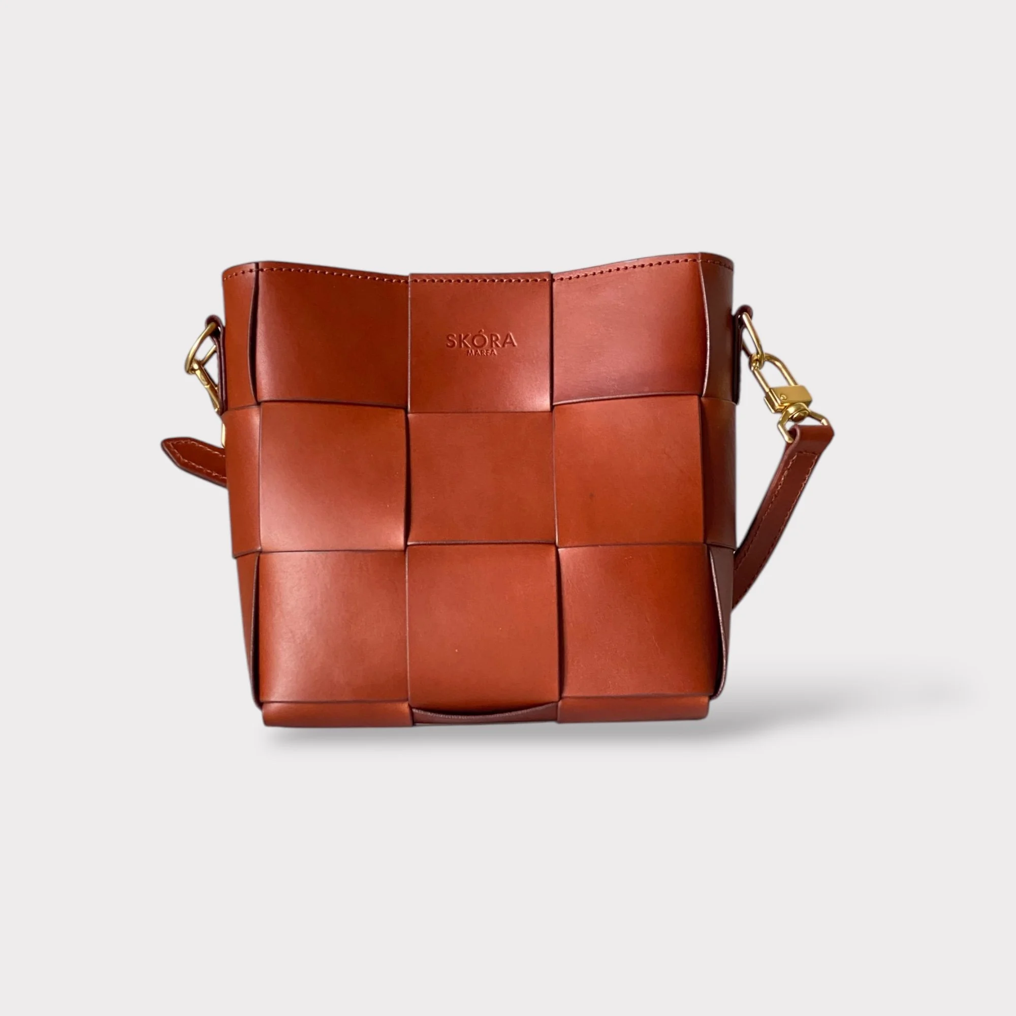 Small Triada Bag in Chestnut