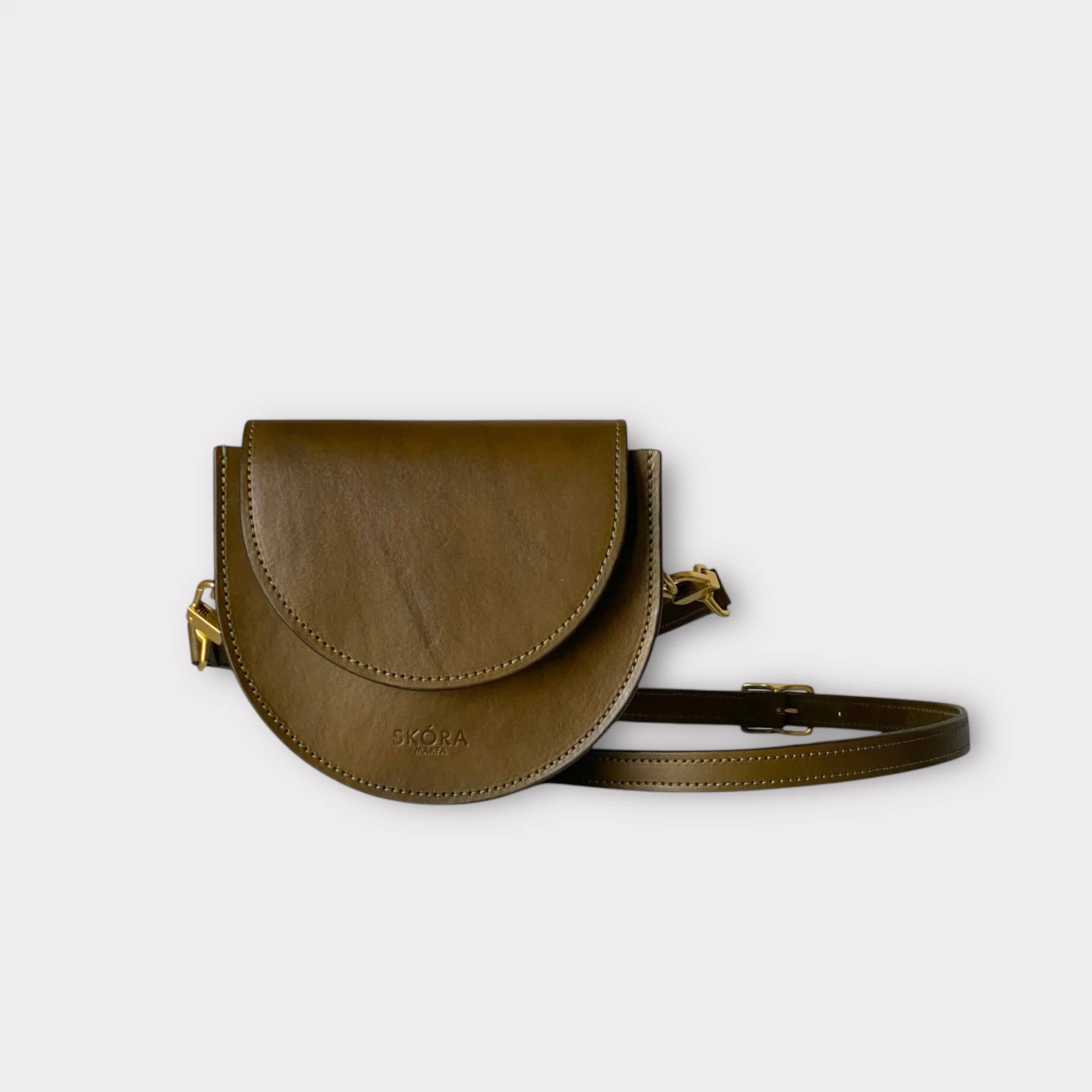 Horseshoe Bag in Olive Green