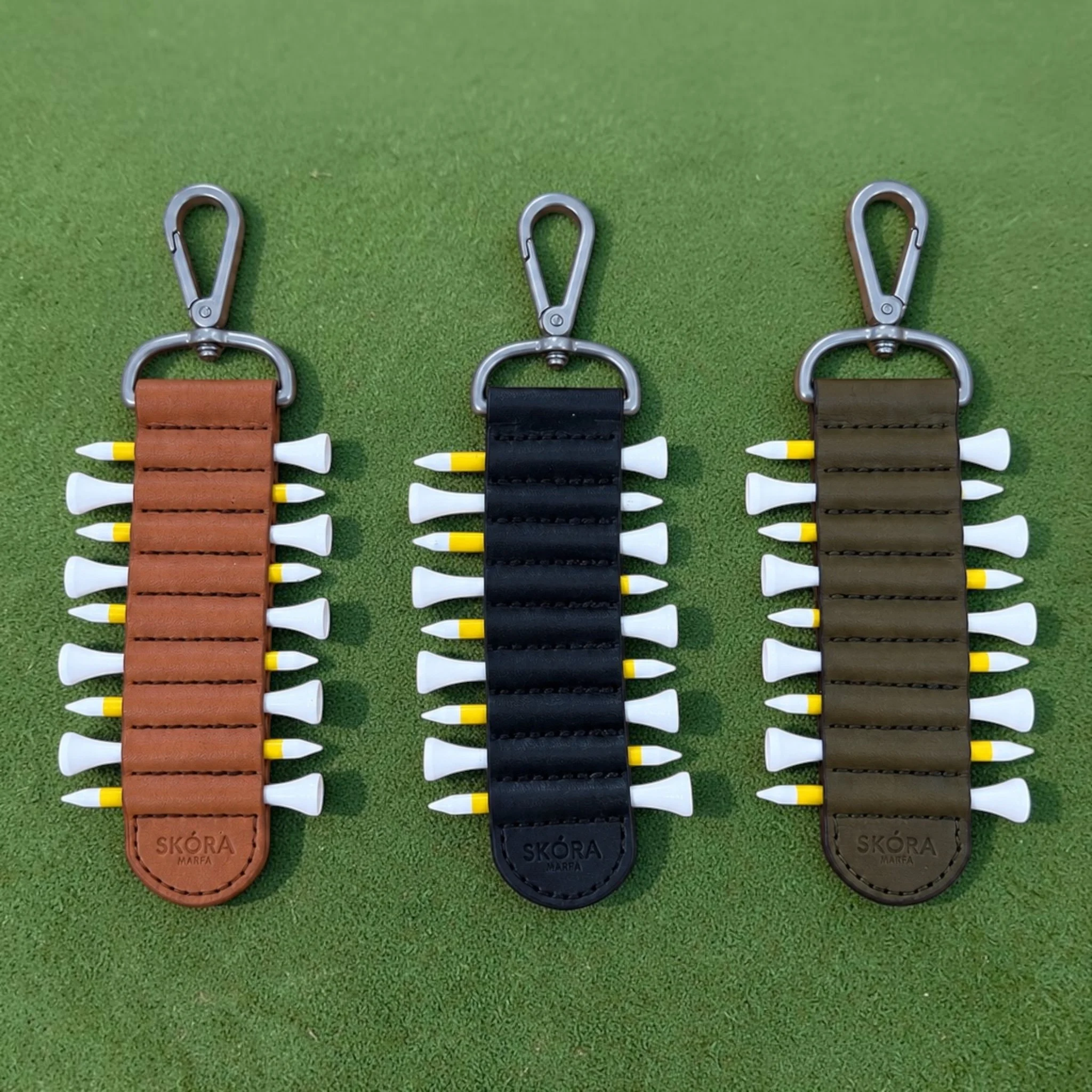 Leather Golf Tee Holder
