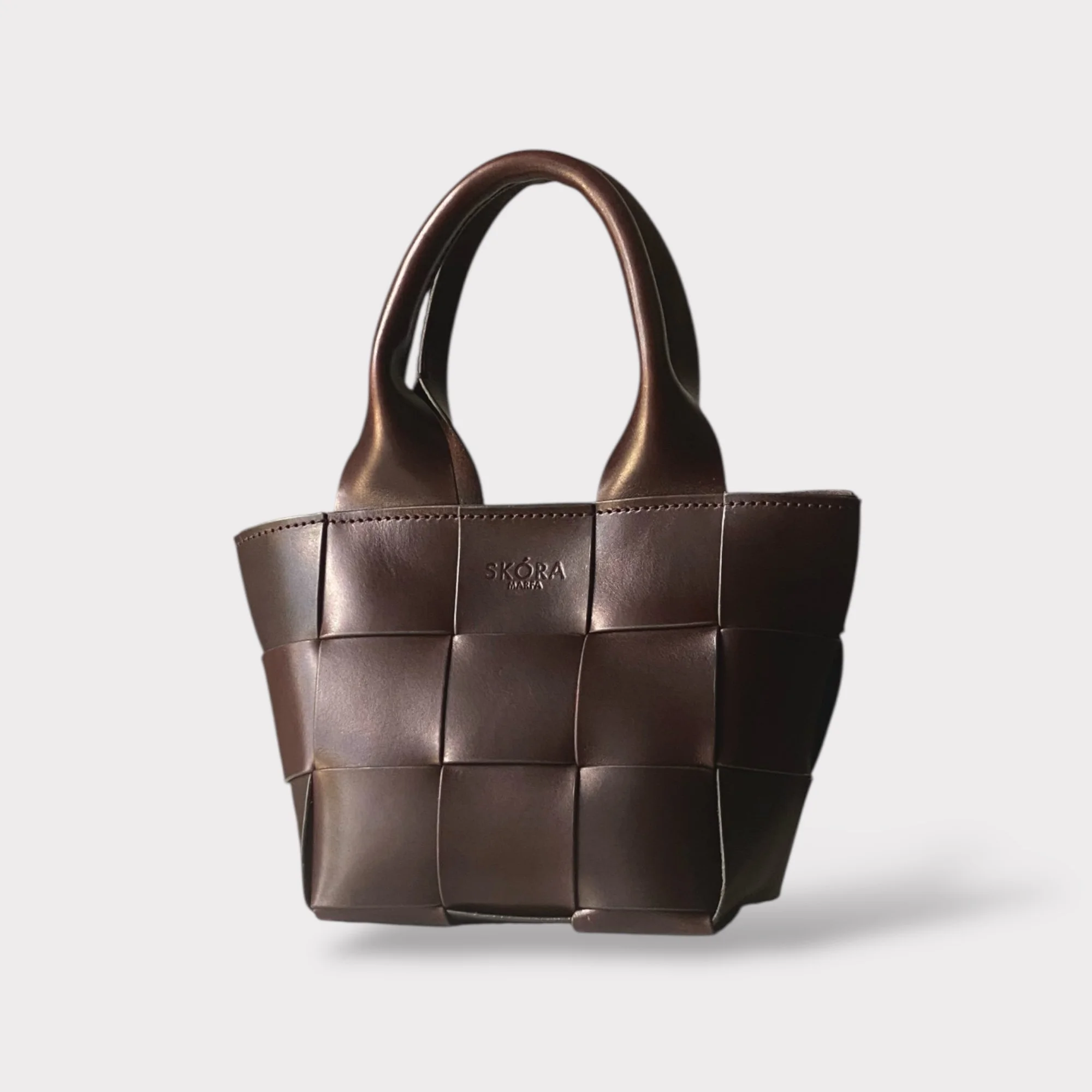 Woven chocolate bag second.JPG