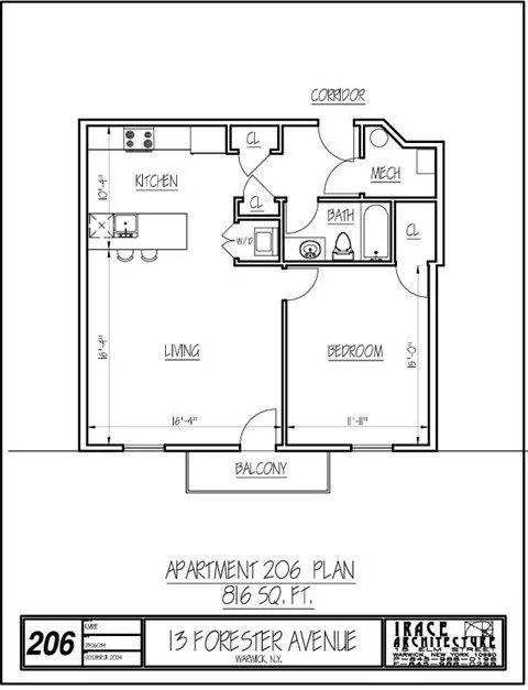 floor plan 1 bedroom