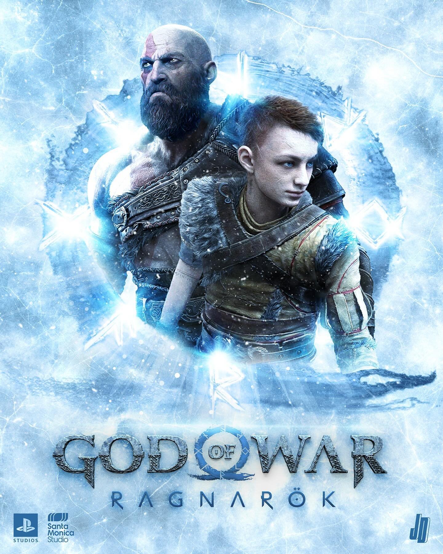 God of War Ragnar&ouml;k alternative key art and steelbook mock up. ➡️ Swipe for mock-ups and layer breakdown. 

Gave myself half a day to do this one, rather than sitting on it for a while. ❄️

#godofwar #godofwarragnarok #playstation