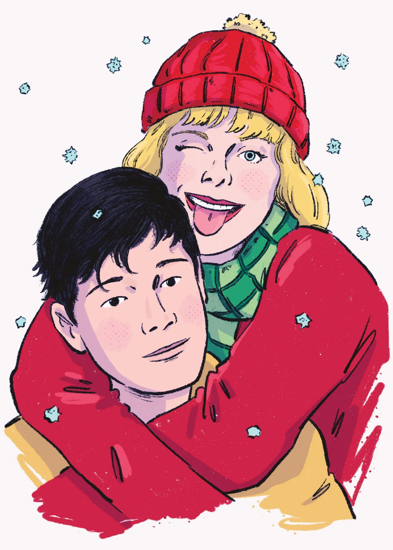 5x7 art print of Sloane and Asher