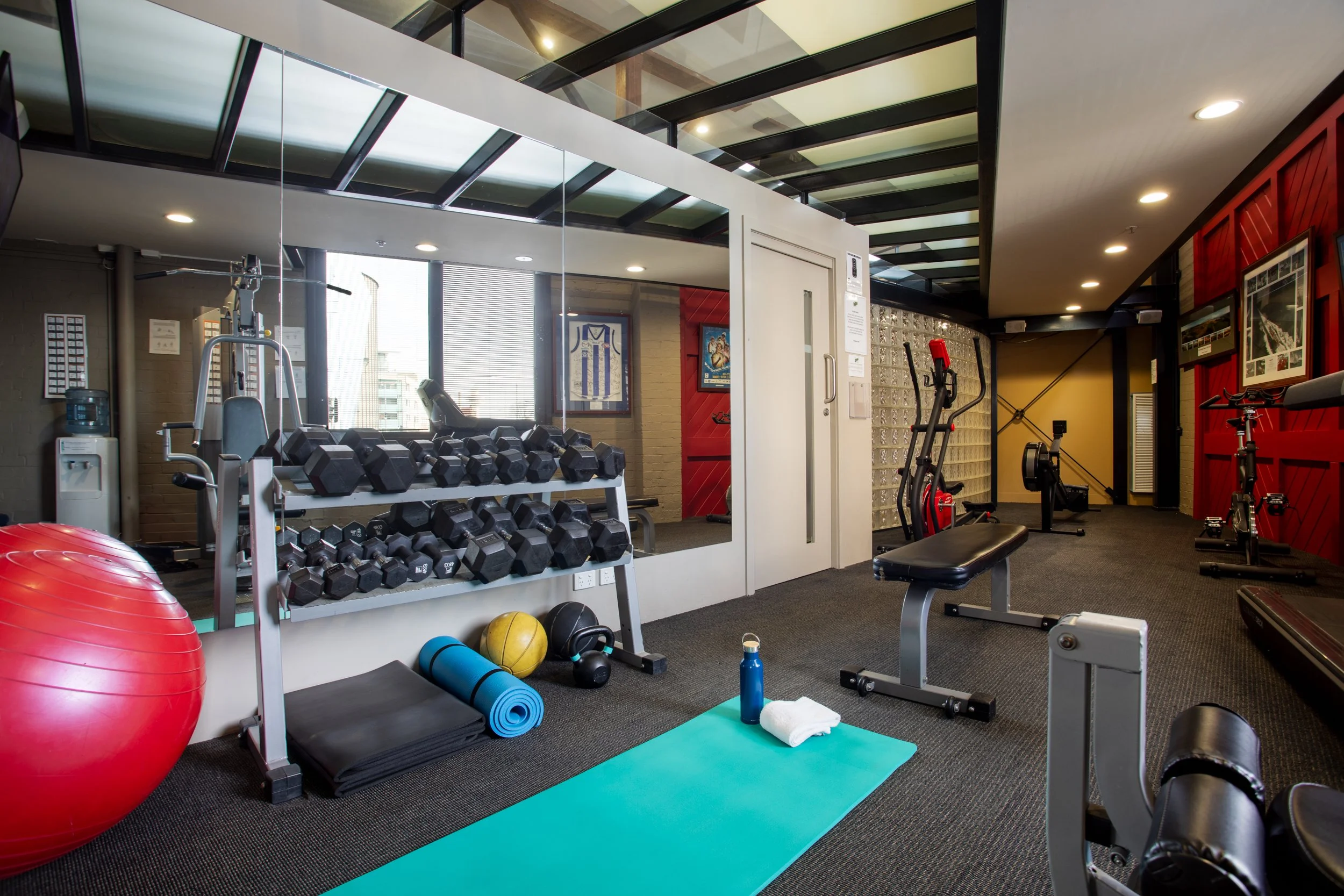 Modern gym at The Old Woolstore