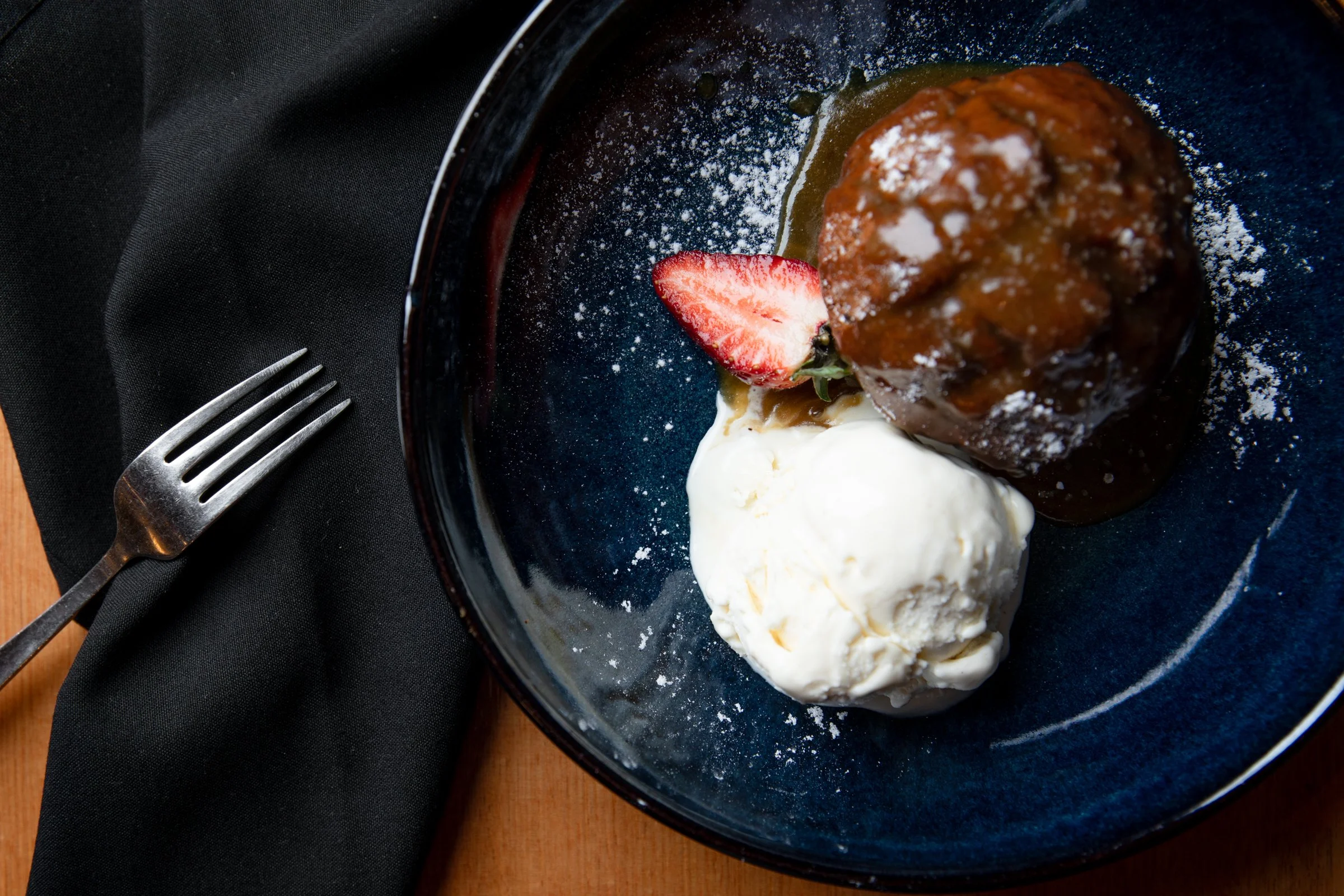 Dessert from on-site Stockmans Restaurant