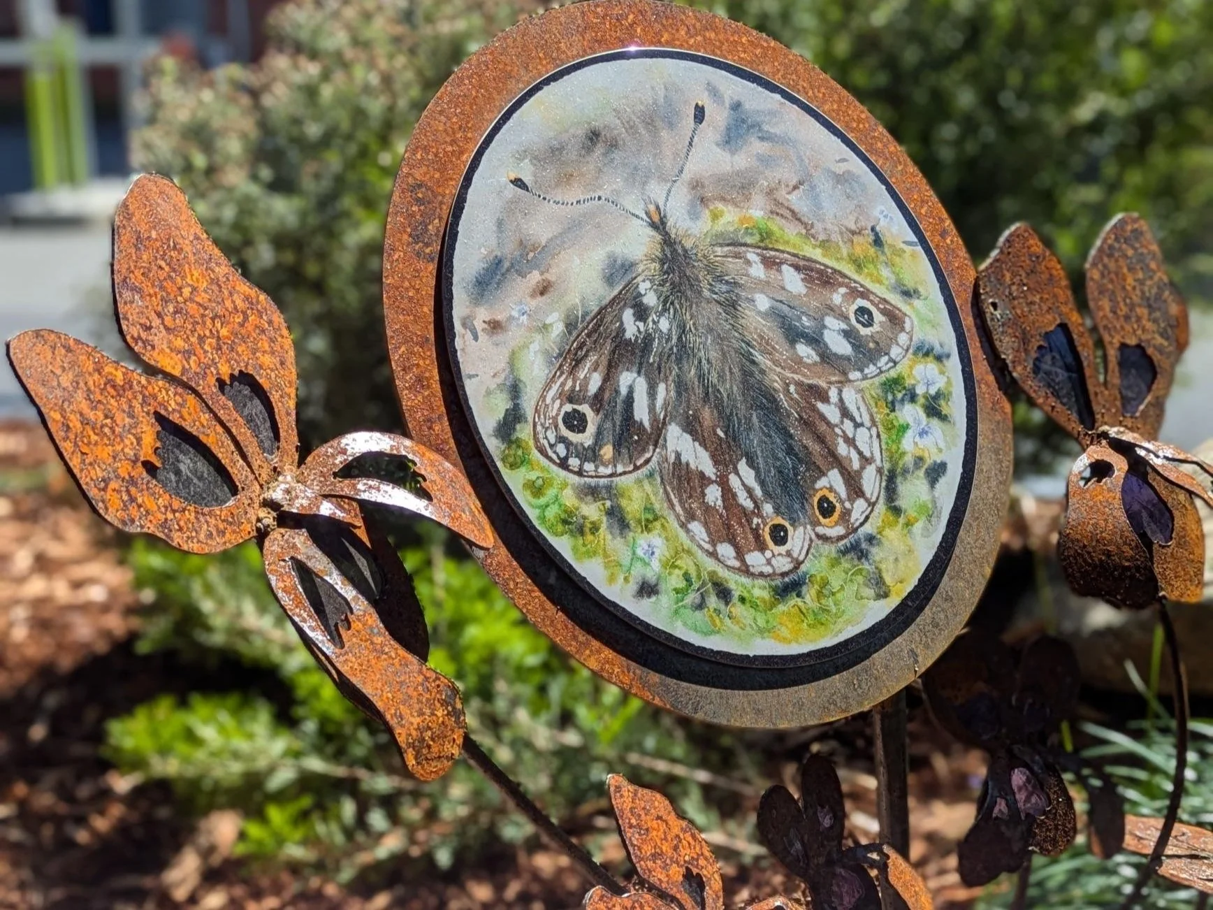 Lala's Garden - a dedicated outdoor space to acknowledge Country with an array of Tasmanian native plants and art installations at The Old Woolstore Apartment Hotel in Hobart