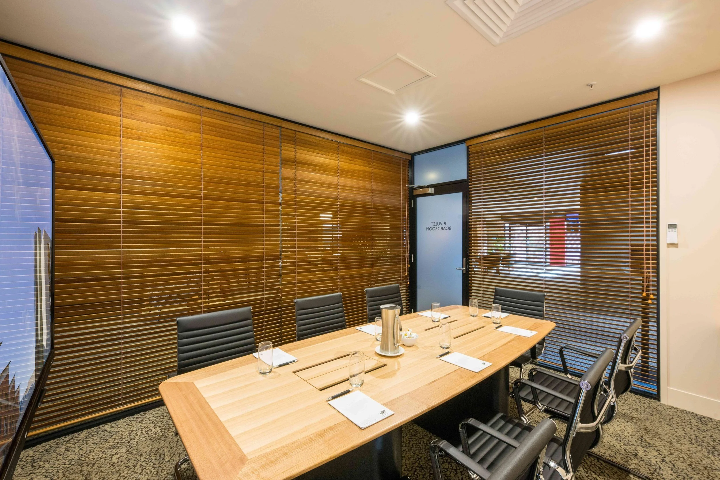 Rivulet boardroom for meeting in Hobart