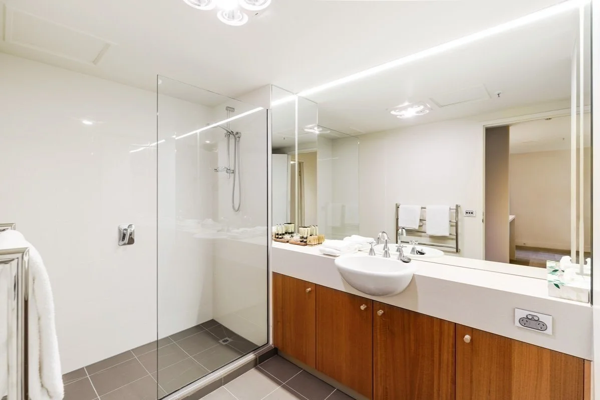 Connected Apartment modern bathroom at The Old Woolstore