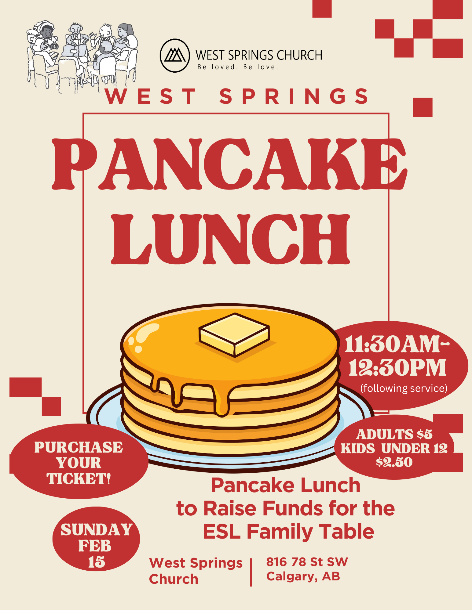Pancake Lunch (ESL Fundraiser)