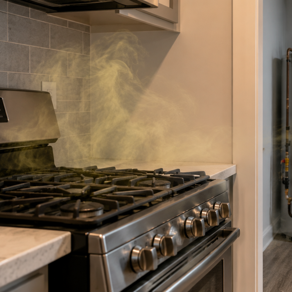 Smell Gas Near a Stove or Furnace? What to Do Right Now