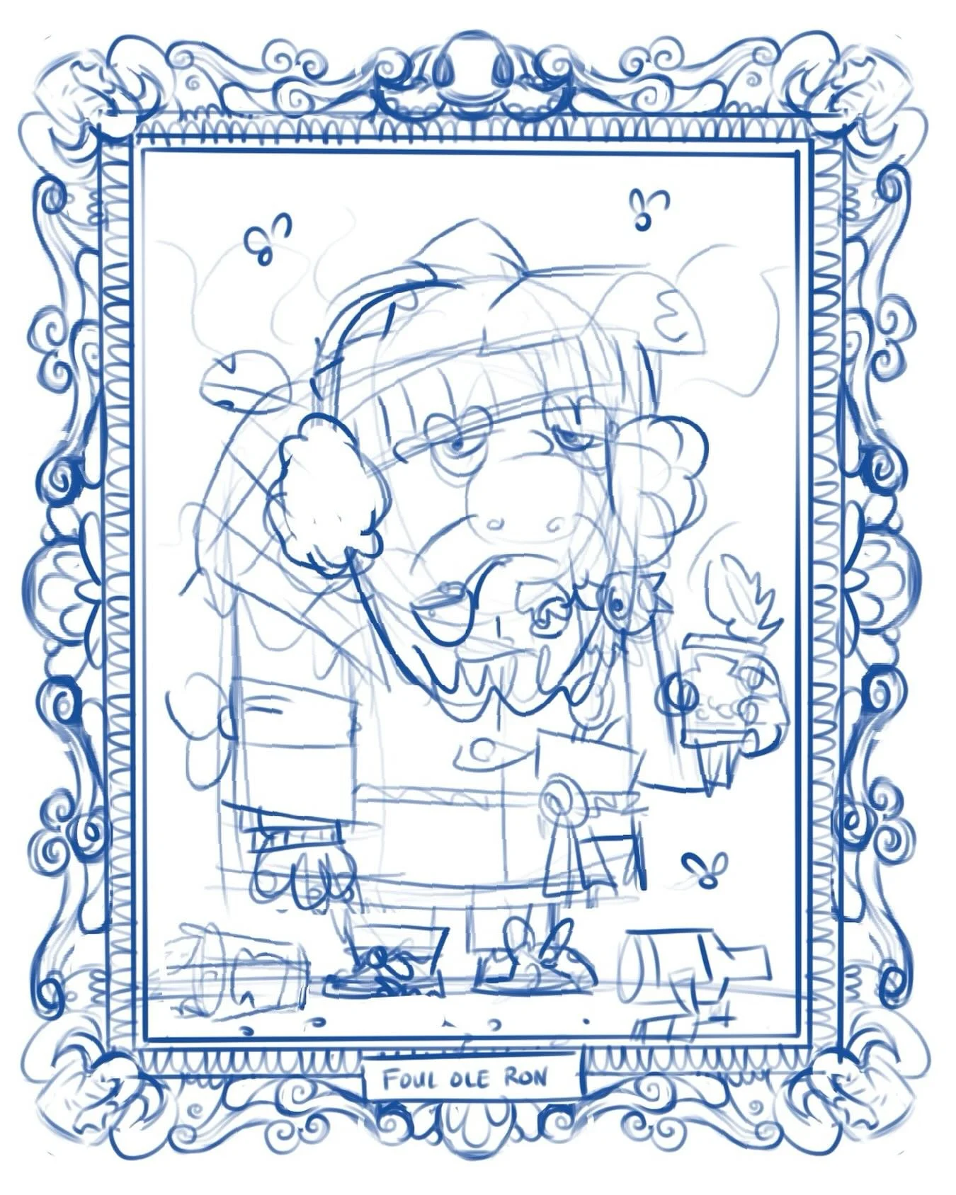 WIP of one of my favorite Disk World characters&hellip; Foul ole Ron&hellip; buggrit! 
#DiscworldArt
#TerryPratchett
#FantasyArt
#CharacterDesign
#ProcreateArt
#DigitalIllustration
#BookIllustration
#FantasyIllustration
#fouloleron