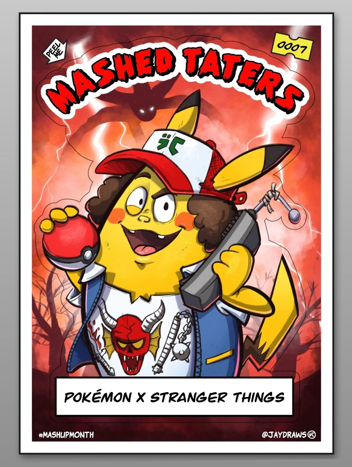 Pokemon x stranger things. Ohhh yes thanks @besomeonedesign for the awesome #mashupmonth prompts