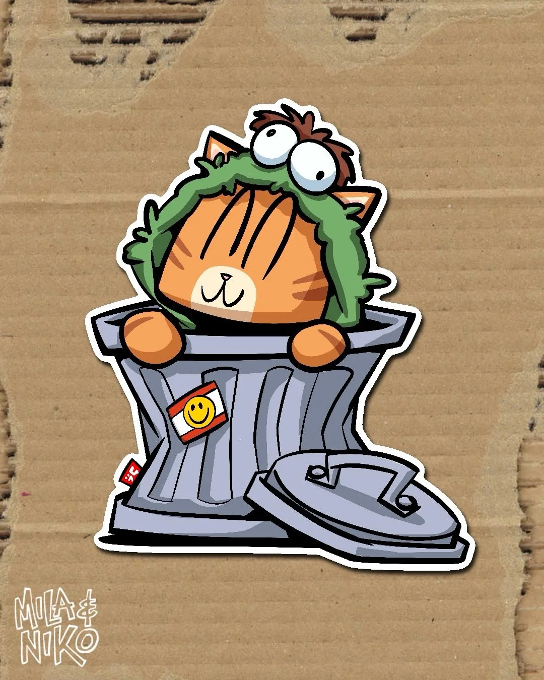 Sticker alert, Oscar the Grouch x Mila #sticker #milaandniko #sesameStreet