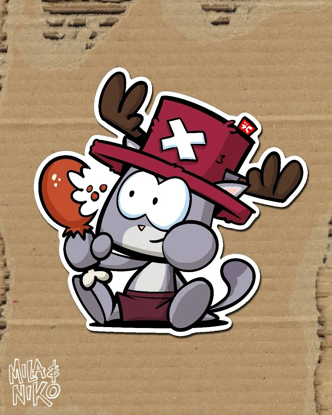 Next new sticker, Niko Niko Chopper! Loving the new Netflix One Piece show! #onepiece #tonytonychopper