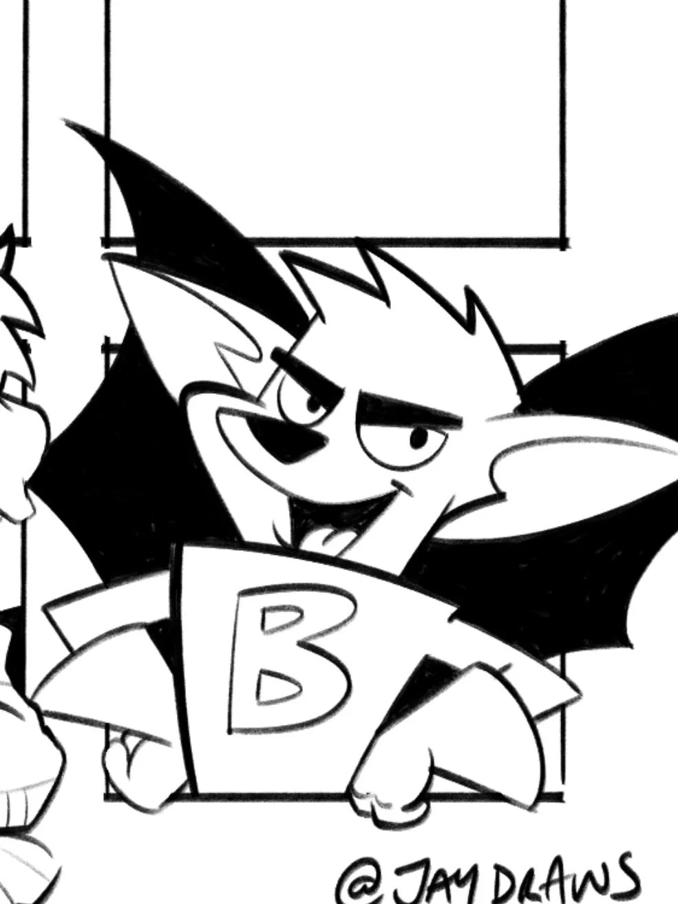 JuneToon day 5 prompt #superhero chose the awesome Batfink as my hero to draw, after all his wings are like a shield of steel!  First row complete now ! 

#batfink 

#junetoon #junetoon2026 getatom @haroartist @mithic_comics @jvninja01 @crywolf_comic