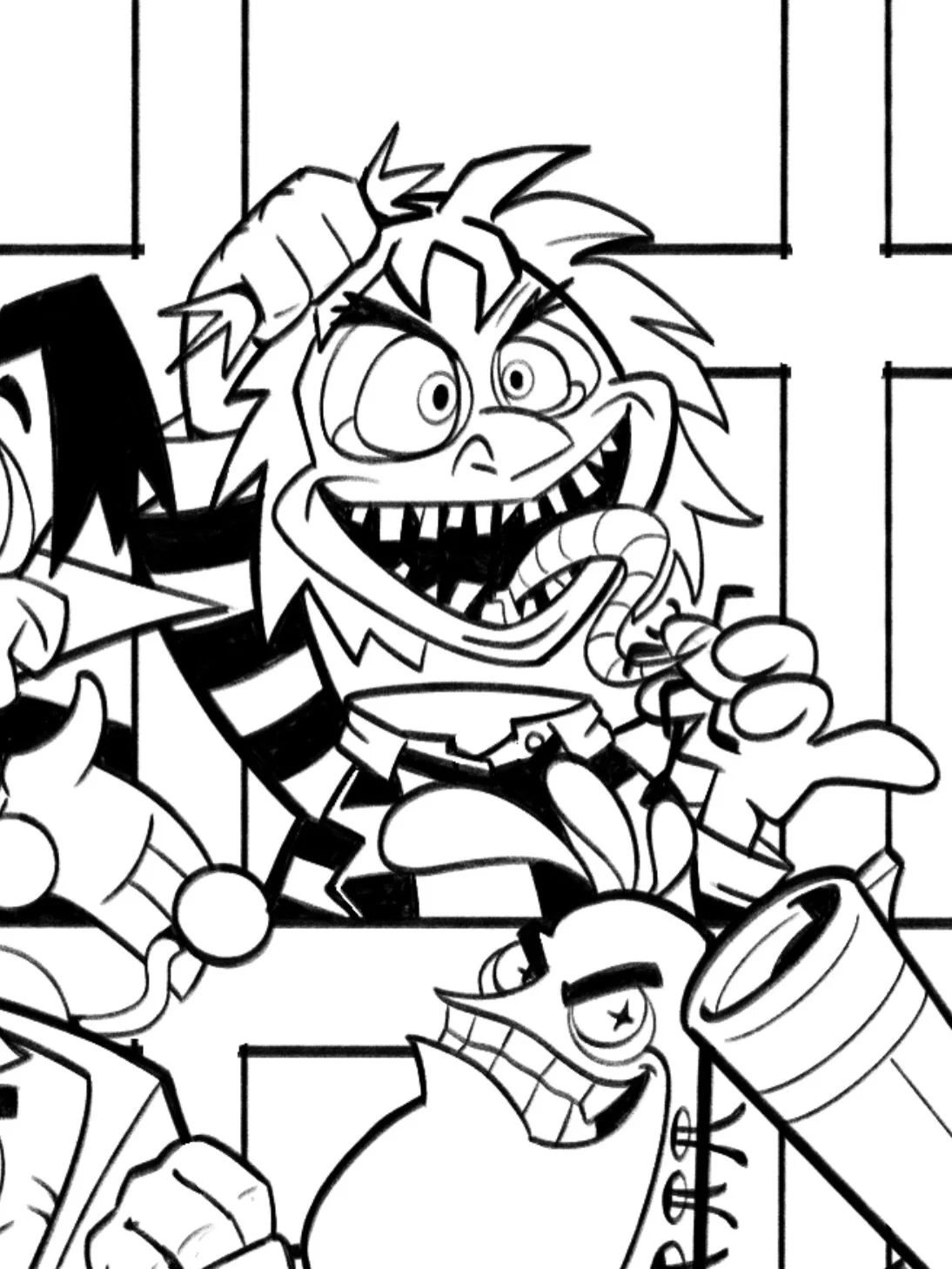 JuneToon day 8 prompt #crazy don&rsquo;t say his name three times Beetlejuice fantastic cartoon show of the ghost with the most

#beetlejuice 

#junetoon #junetoon2026 getatom @haroartist @mithic_comics @jvninja01 @crywolf_comics