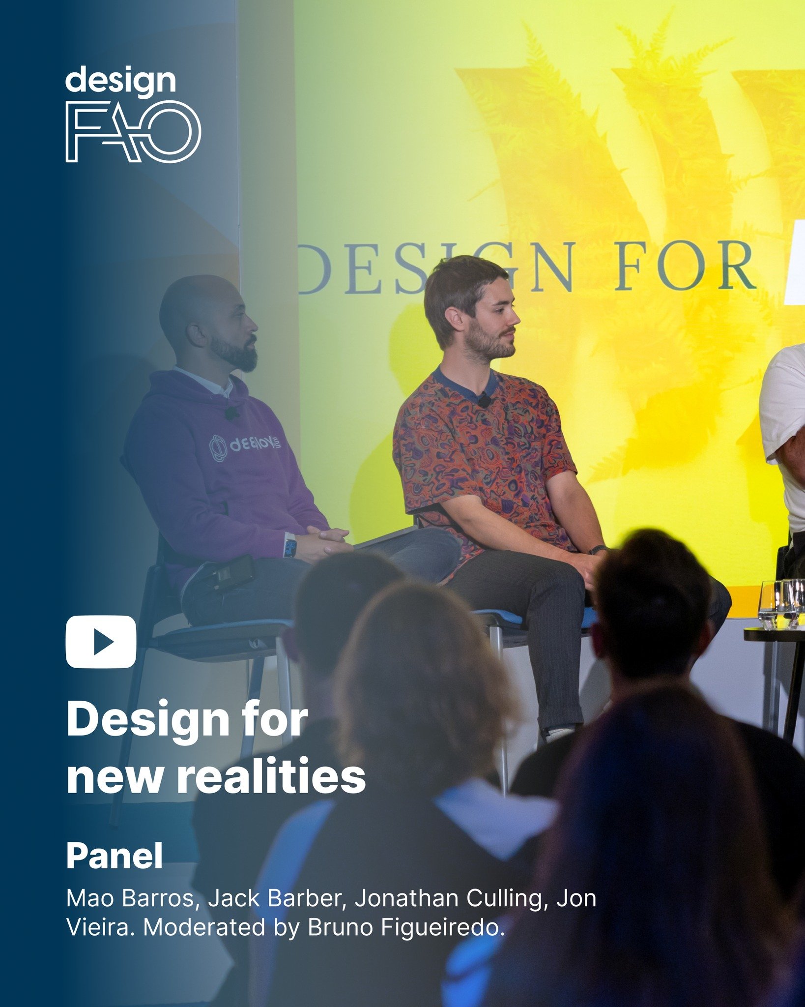 Design for new realities

In this recent panel at designFAO 2024 moderated by Bruno Figueiredo @bfigas , panellists Jonathan Culling @unclej, Jack Barber @jackofshrubs , @jonsvl Vieira, and @maobarros tackled what it means to design for new realities